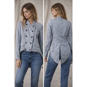 Clu Cotton Military Tuxedo Jacket Statement Clubwear Streetwear Y2K Size S Event